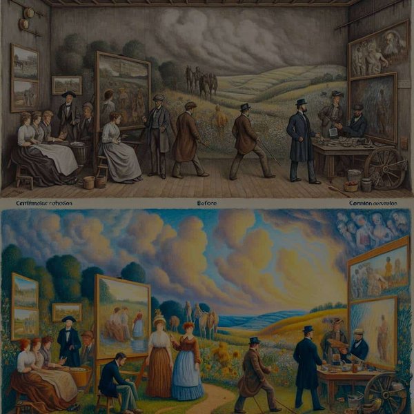 Quel est l'impact de la révolution impressionniste sur les techniques de peinture modernes ?